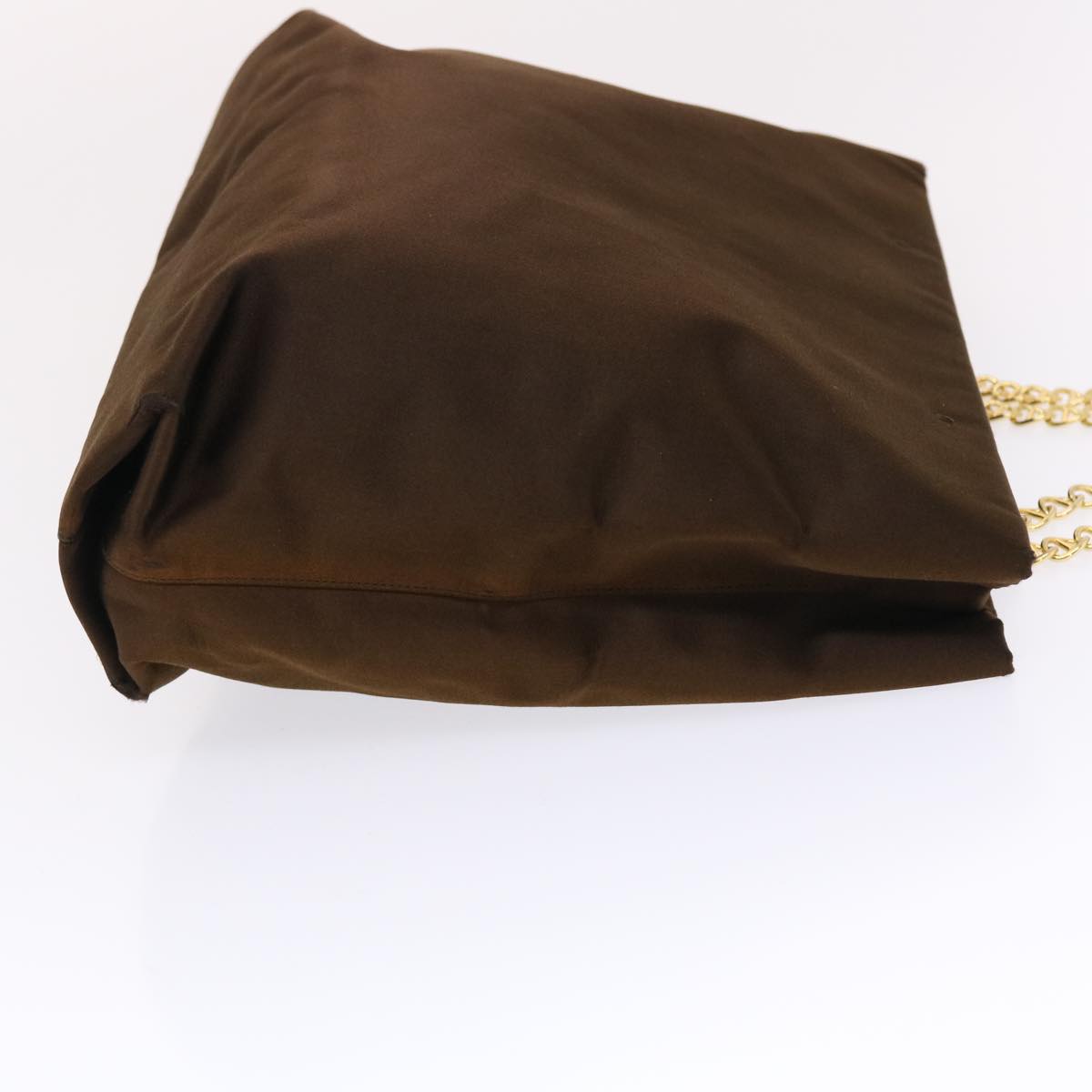 Prada Shoulder Bag Velor Brown Chain