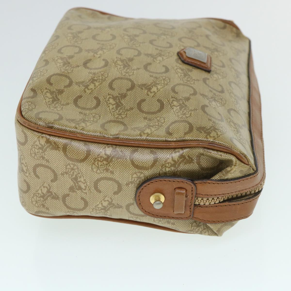 Luxury C Macadam Clutch Bag Coated Canvas Beige