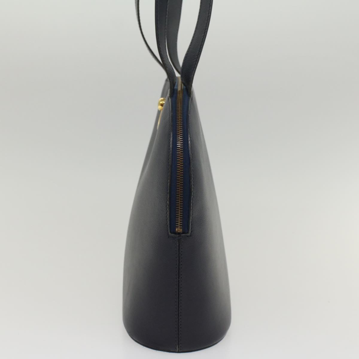 Luxury Shoulder Bag Navy Leather