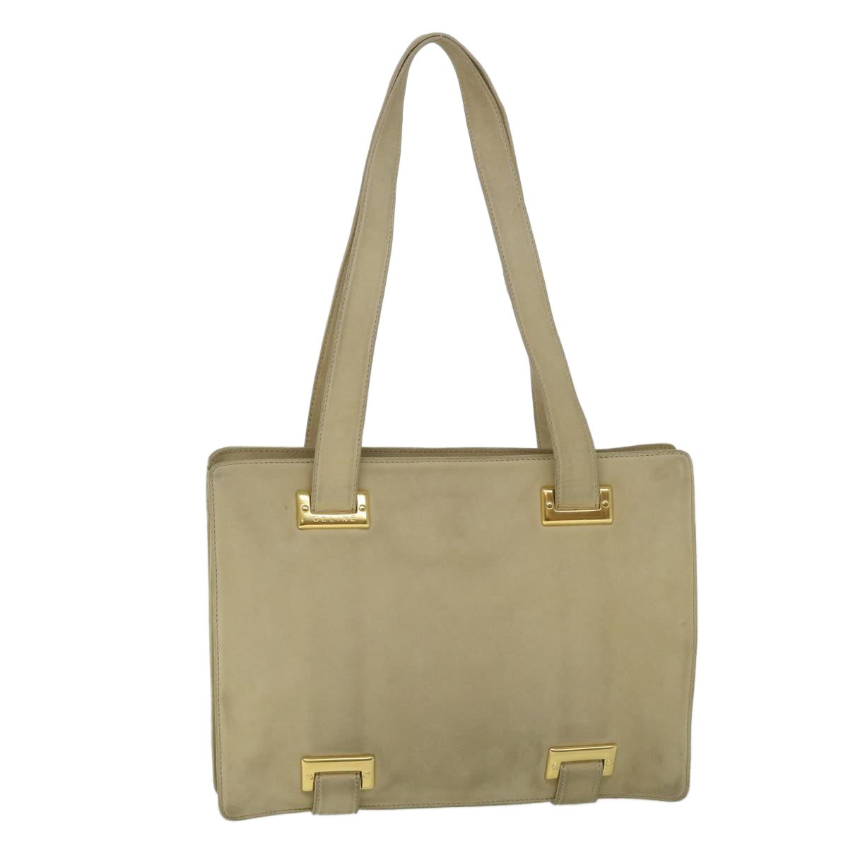 Luxury Shoulder Bag Suede Beige