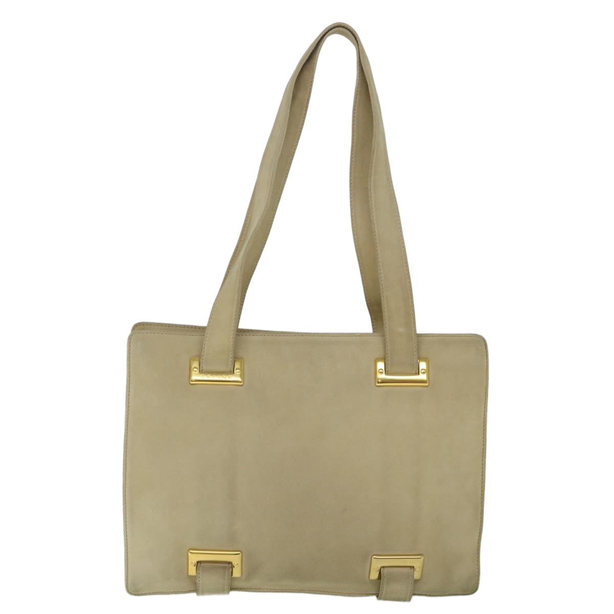 Luxury Shoulder Bag Suede Beige