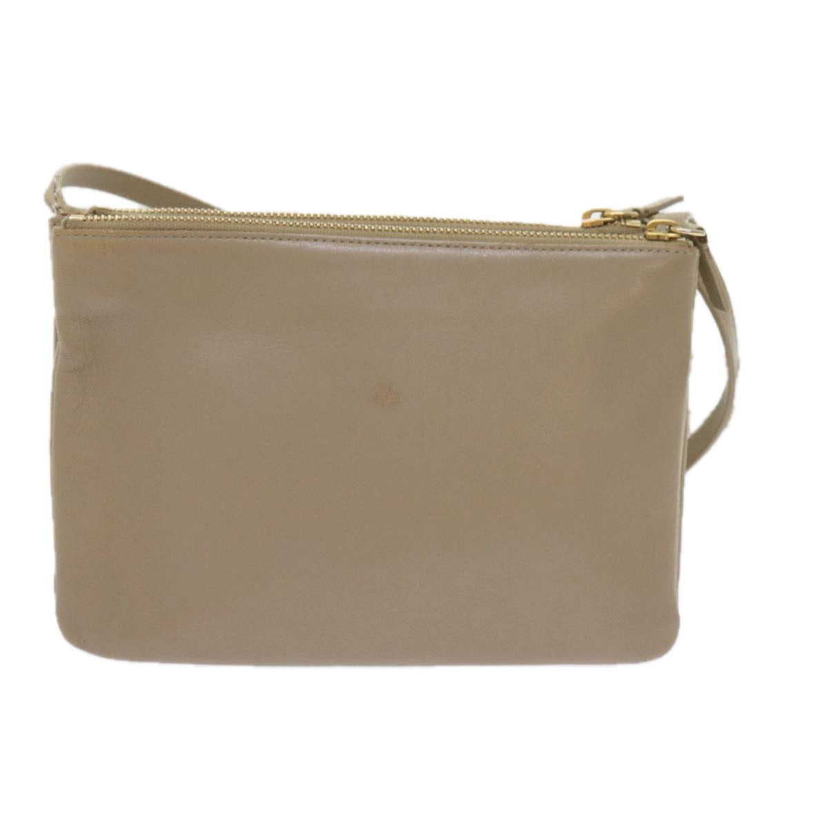 Luxury Trio Shoulder Bag Leather Beige
