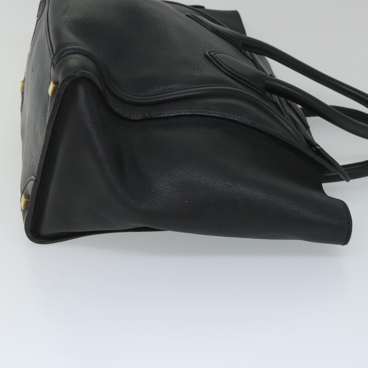 Luxury Luggage Tote Bag Leather Black