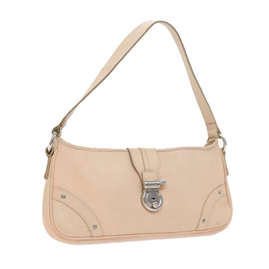 Burberry Luxury Shoulder Bag Auth Bs9232 Leather Beige