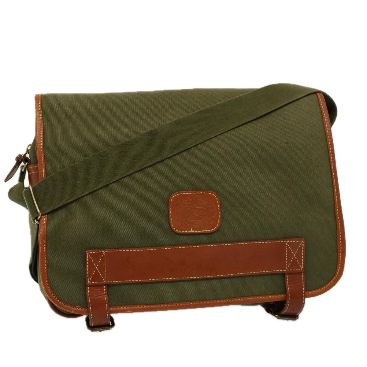 Burberry Luxury ss Shoulder Bag Khaki Auth Bs9442 Canvas