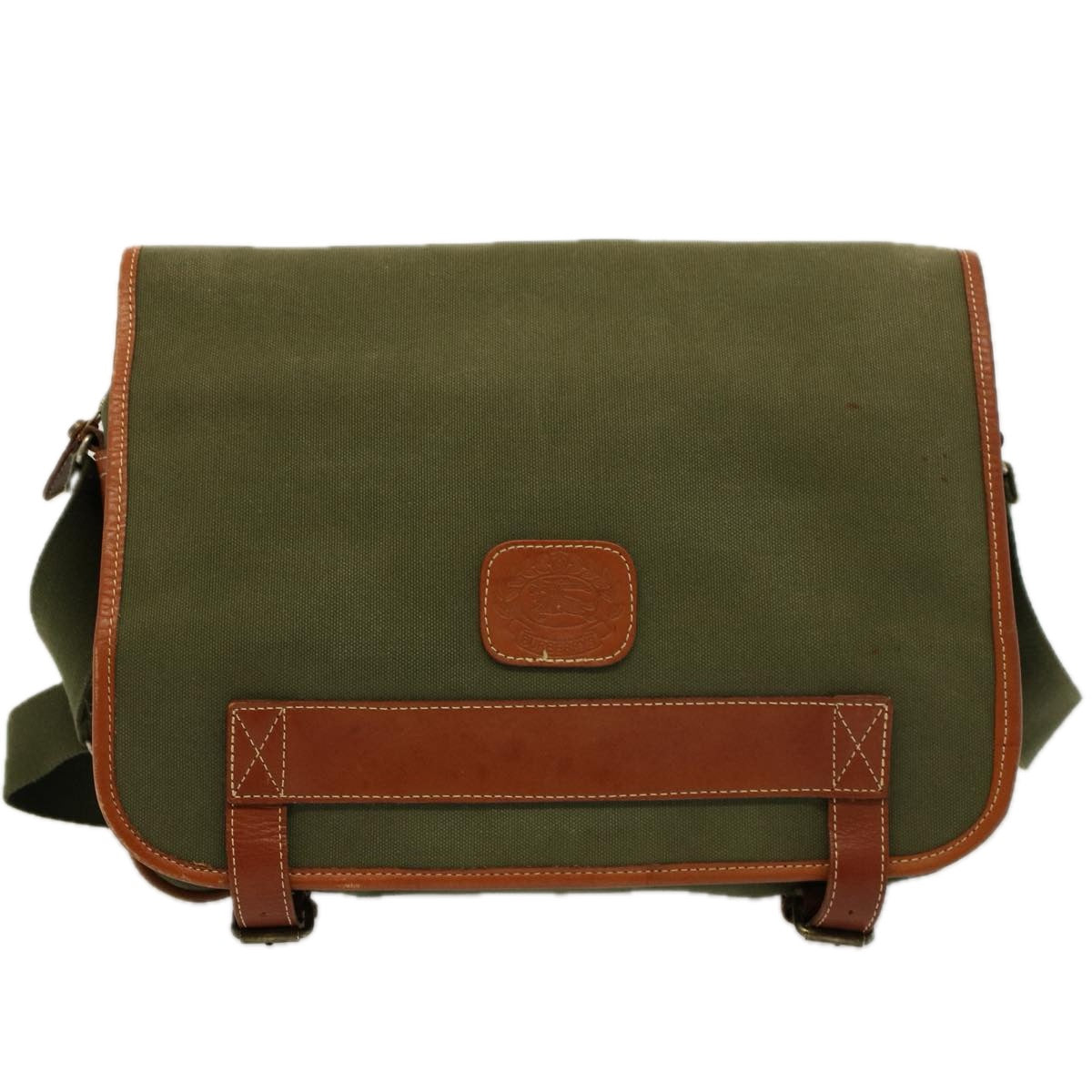 Burberry Luxury ss Shoulder Bag Khaki Auth Bs9442 Canvas