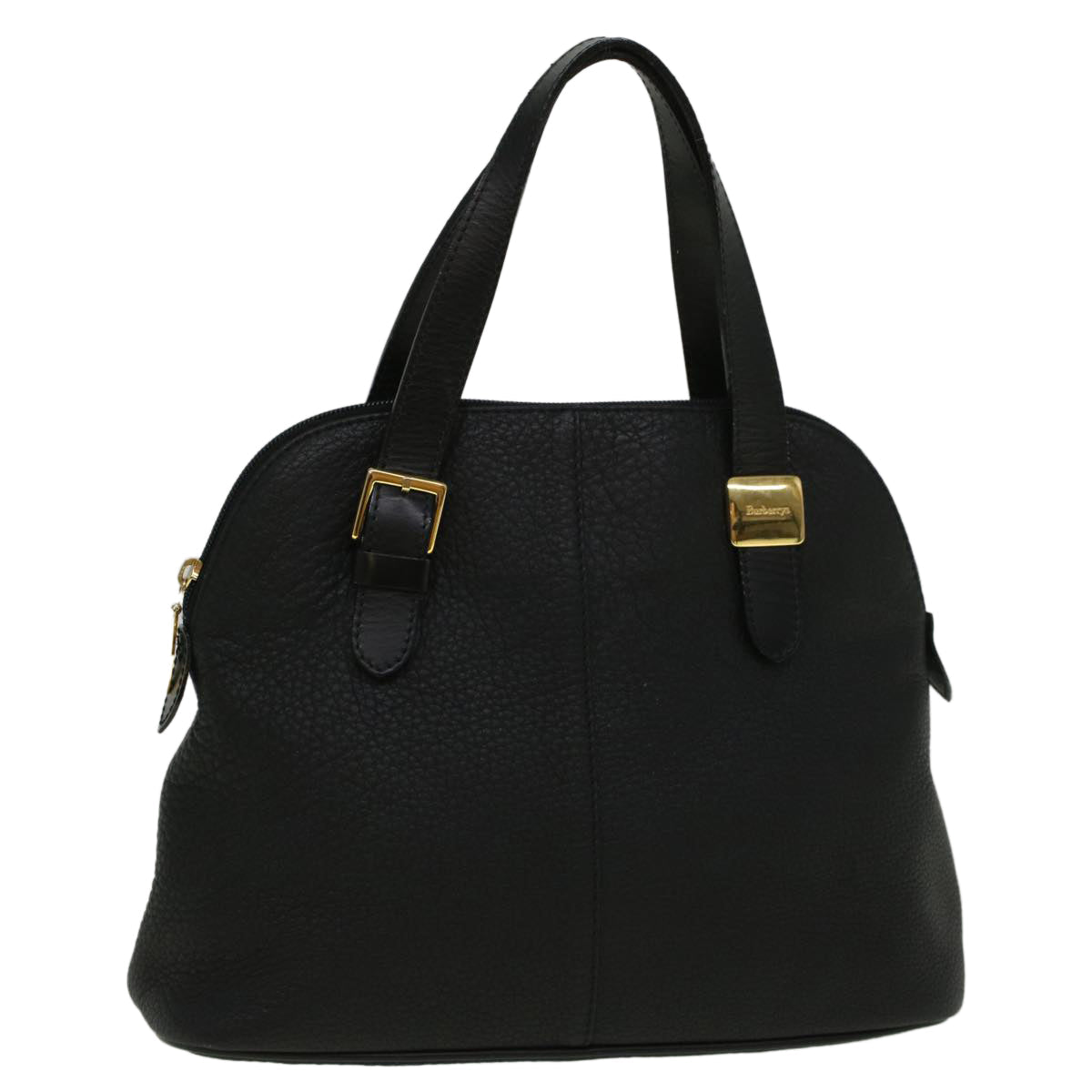 Burberry Luxury ss Hand Bag Auth Bs9530 Leather Black Travel Bag