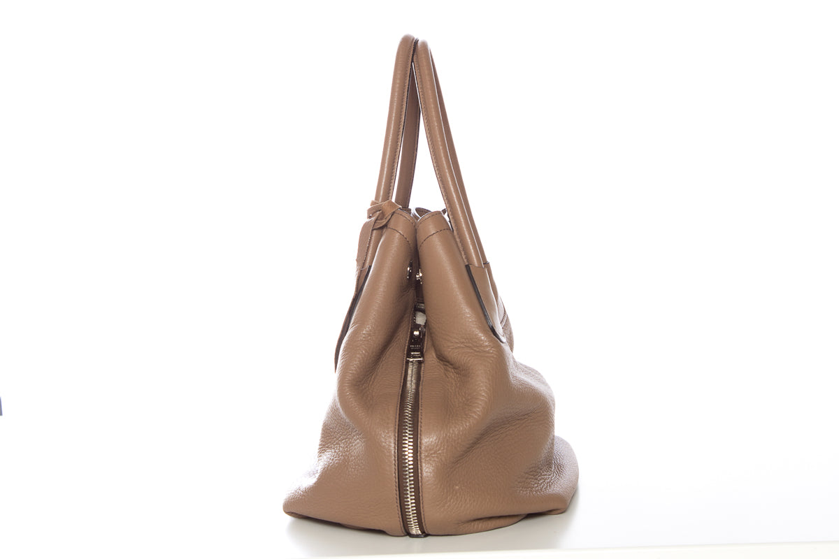 Prada Camel Hobo Shoulder Bag