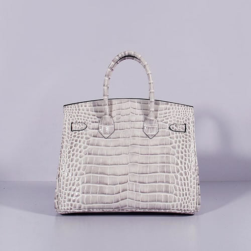 Hermes Luxury Birkin Cm Crocodile Bag With Strap Leather Gold Travel Bag