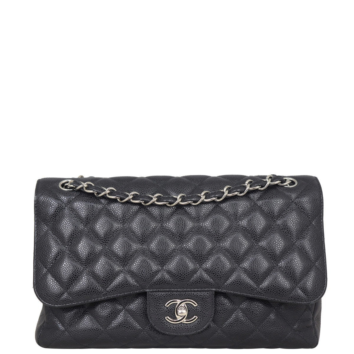 Chanel Classic Double Jumbo Lambskin SH Handbag Flap