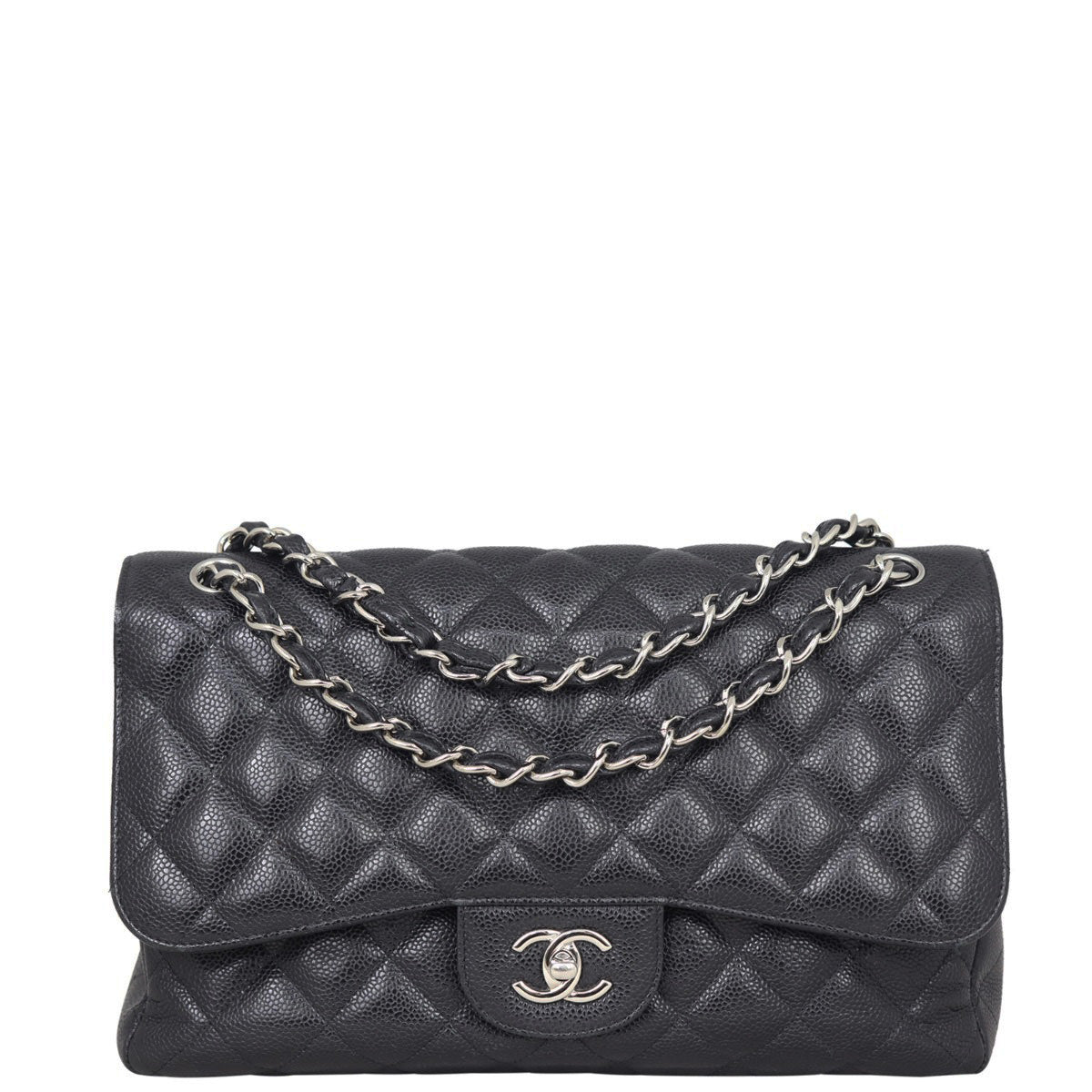 Chanel Classic Double Jumbo Lambskin SH Handbag Flap