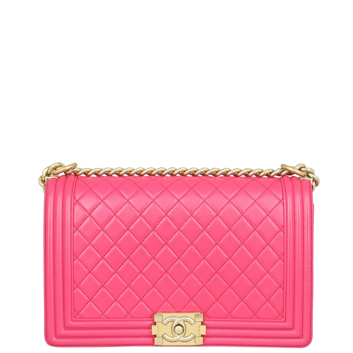 Chanel Boy New 23 Series Handbag Pink Medium