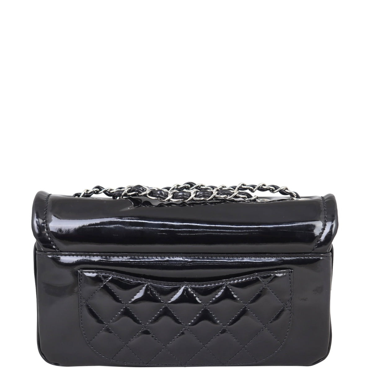 Chanel CC Vinyl Lipstick Ligne Bag Flap Handbag