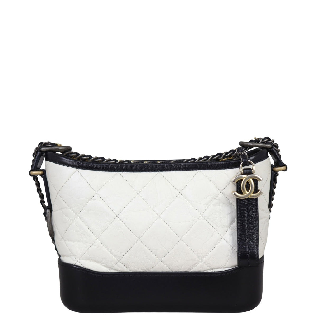 Chanel Gabrielle Hobo 24 Series White Small Hobo Bag