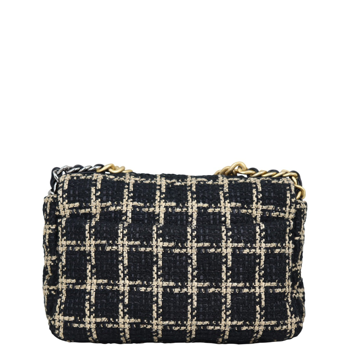 Chanel 19 Tweed Bag Black Medium Handbag