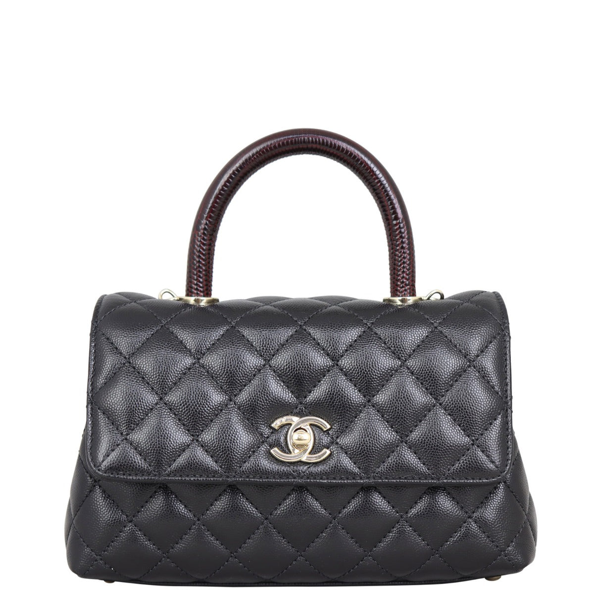 Chanel Coco Top Handle Bag Black Mini Mini Bag