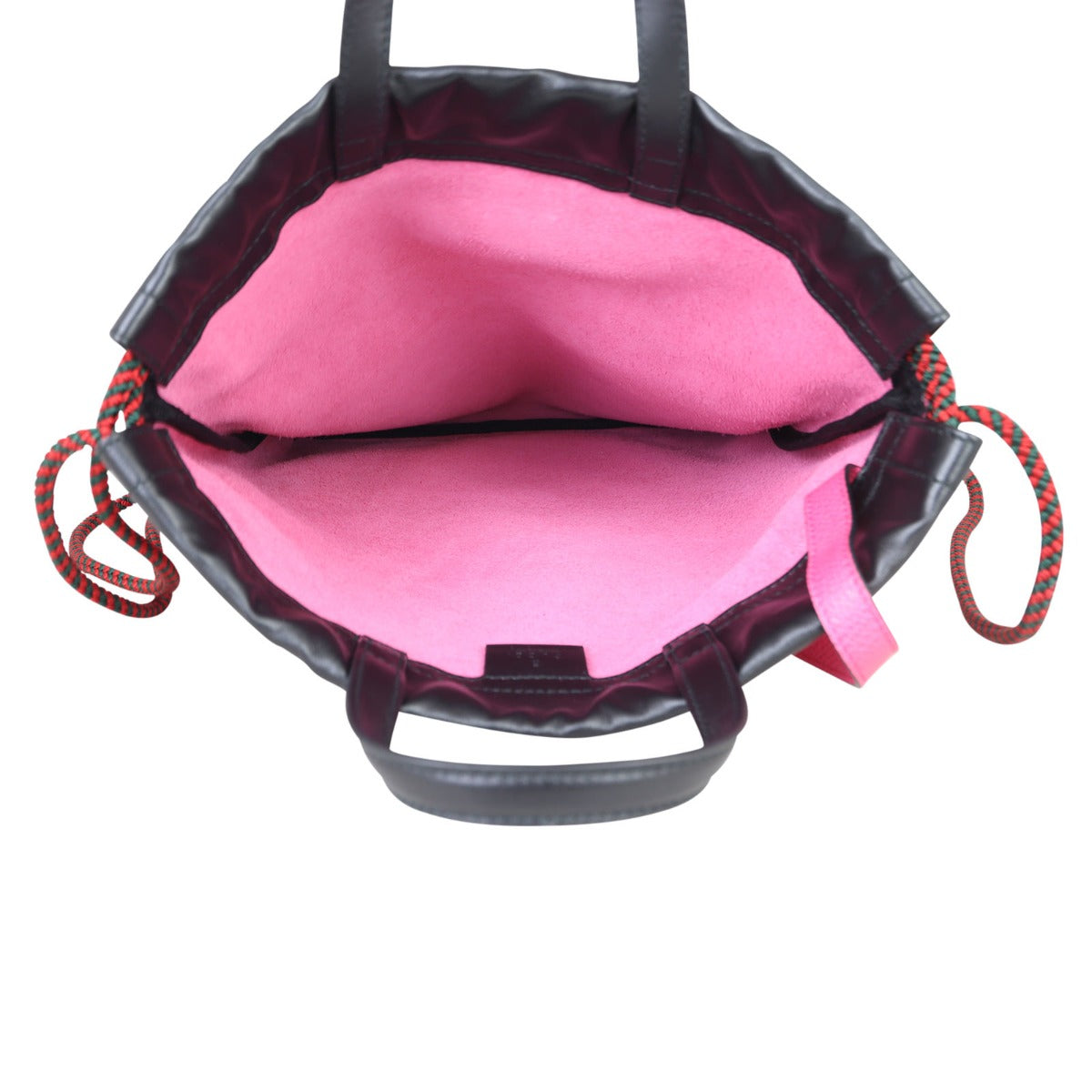 Gucci Leather Logo Drawstring Backpack Small