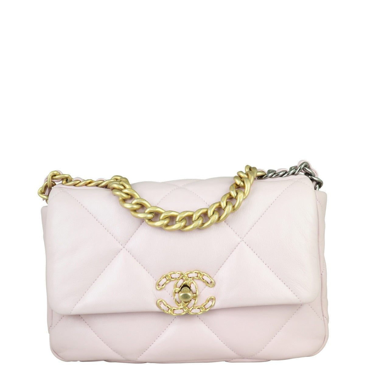 Chanel 19 Bag Pale Pink Medium Handbag