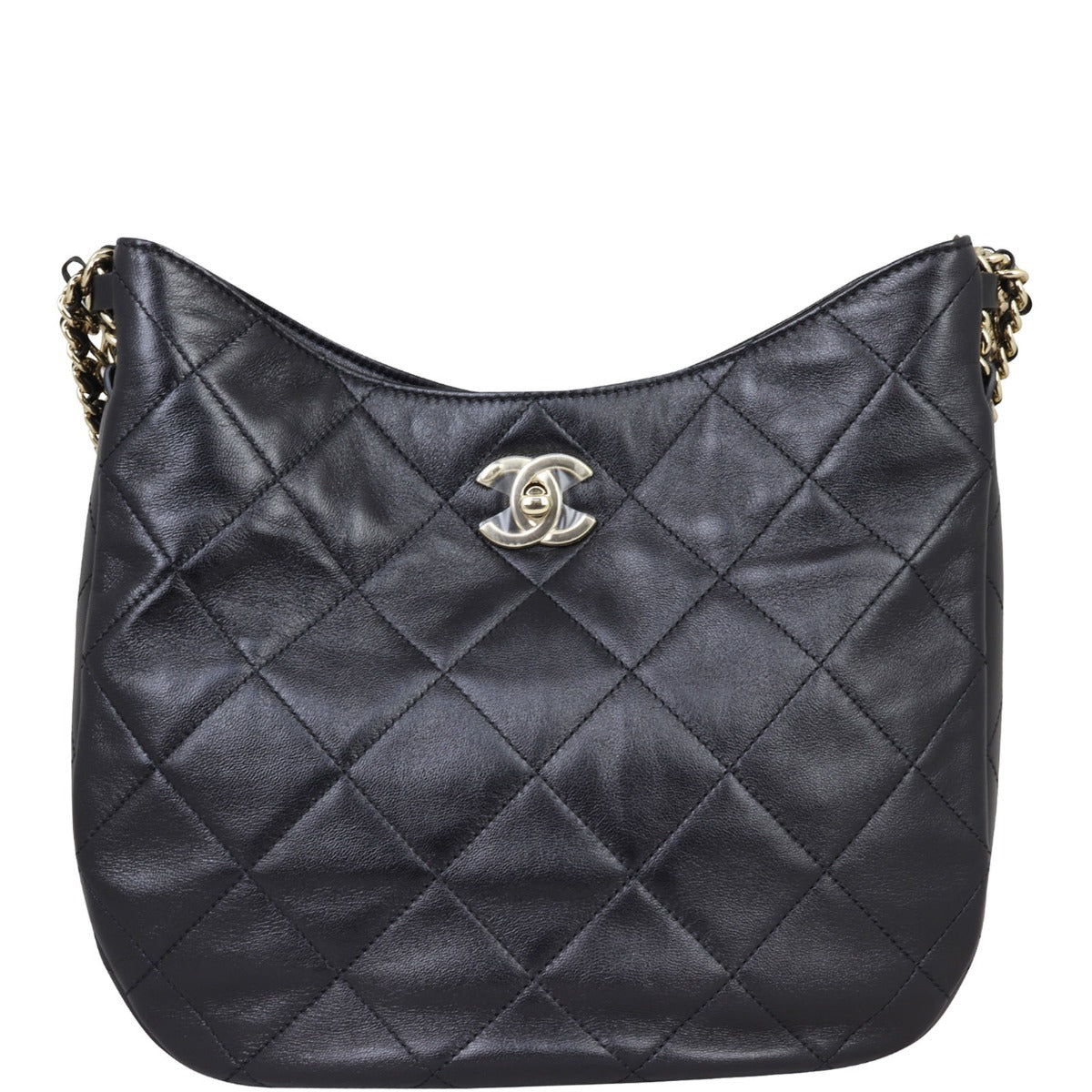 Chanel CC Lambskin Hobo Hobo Bag
