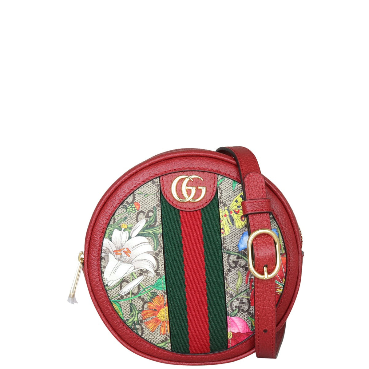 Gucci Flora GG Supreme Ophidia Round Backpack Mini