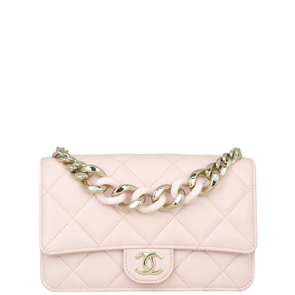 Chanel Plexi Wallet on Handbag Chain
