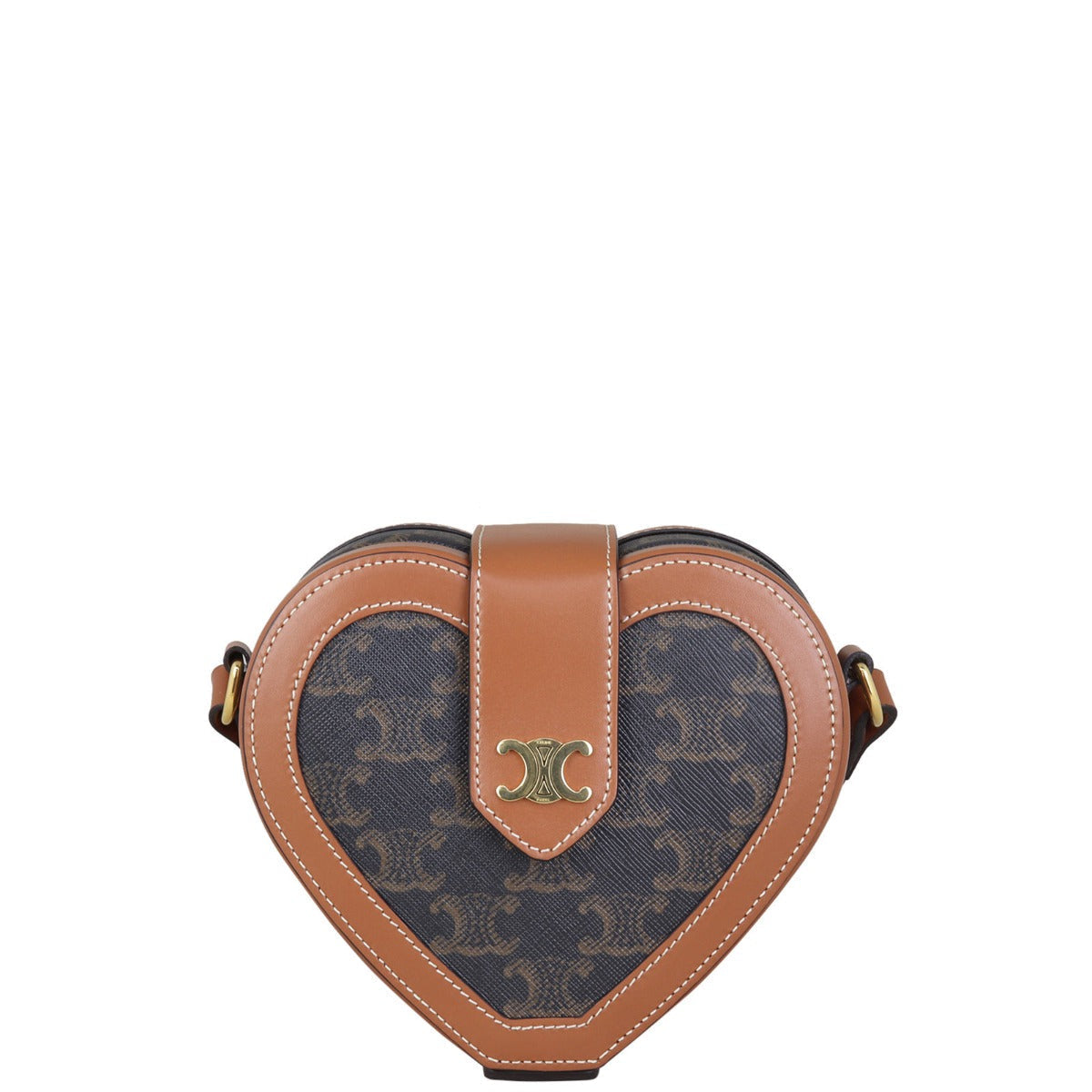 Celine Tambour Heart Crossbody Handbag Crossbody Bag