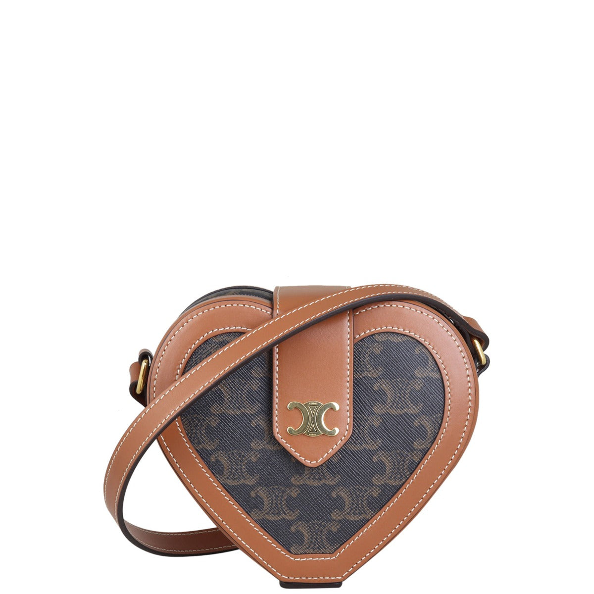 Celine Tambour Heart Crossbody Handbag Crossbody Bag