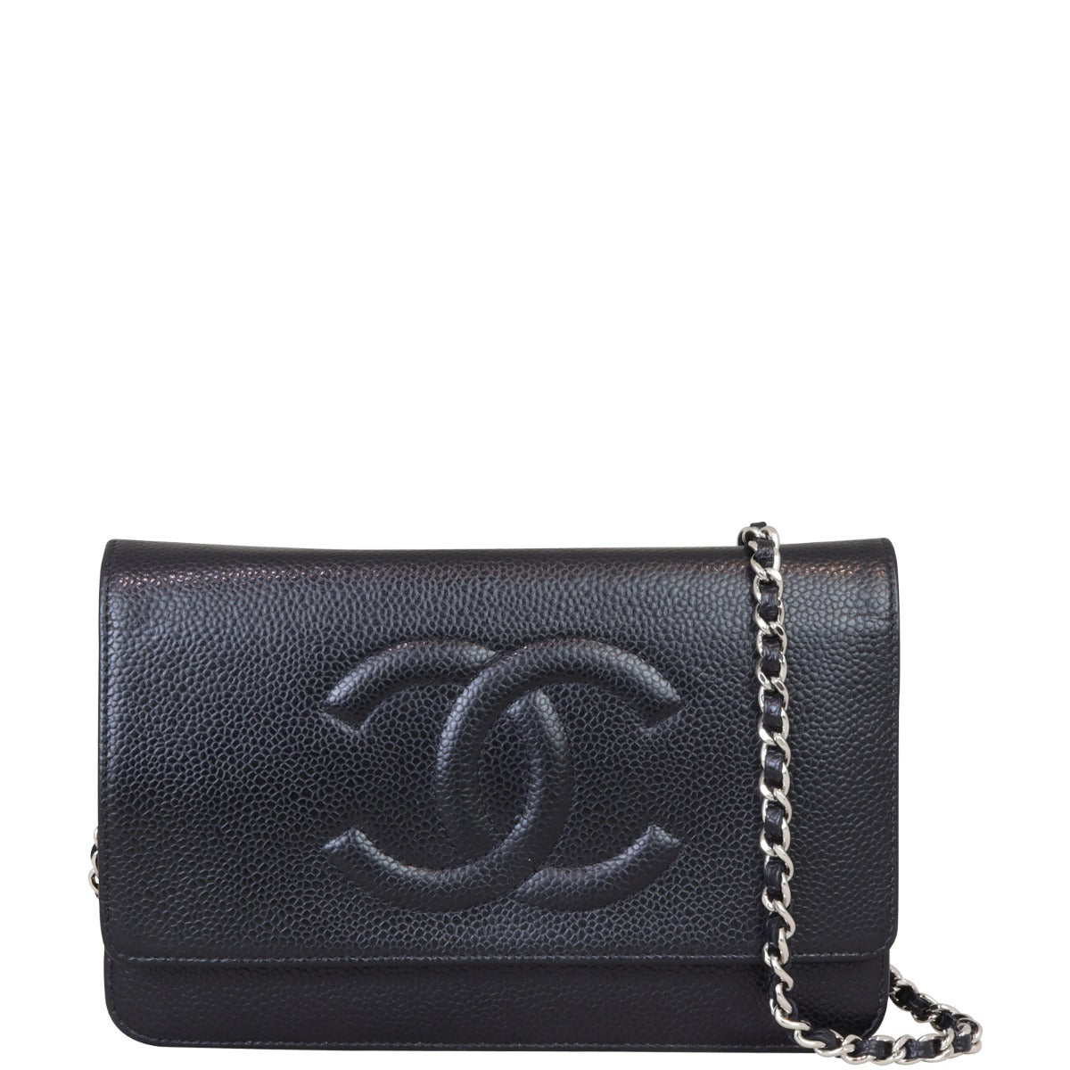 Chanel Timeless Wallet on Handbag Black Chain