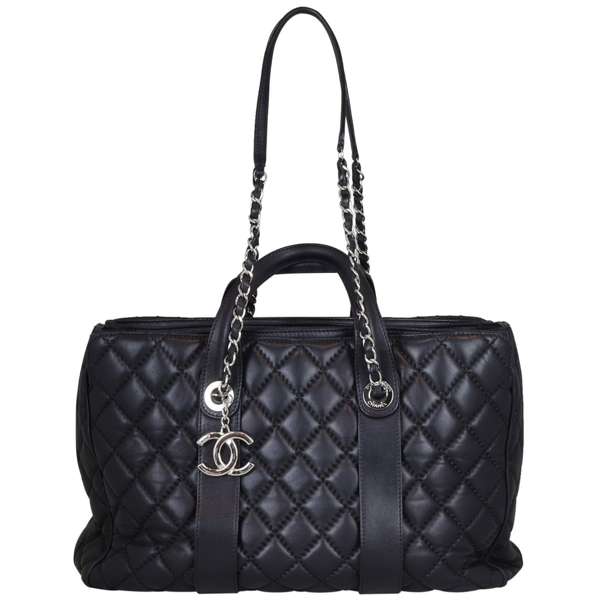 Chanel CC Tote Quilted Large Tote Bag