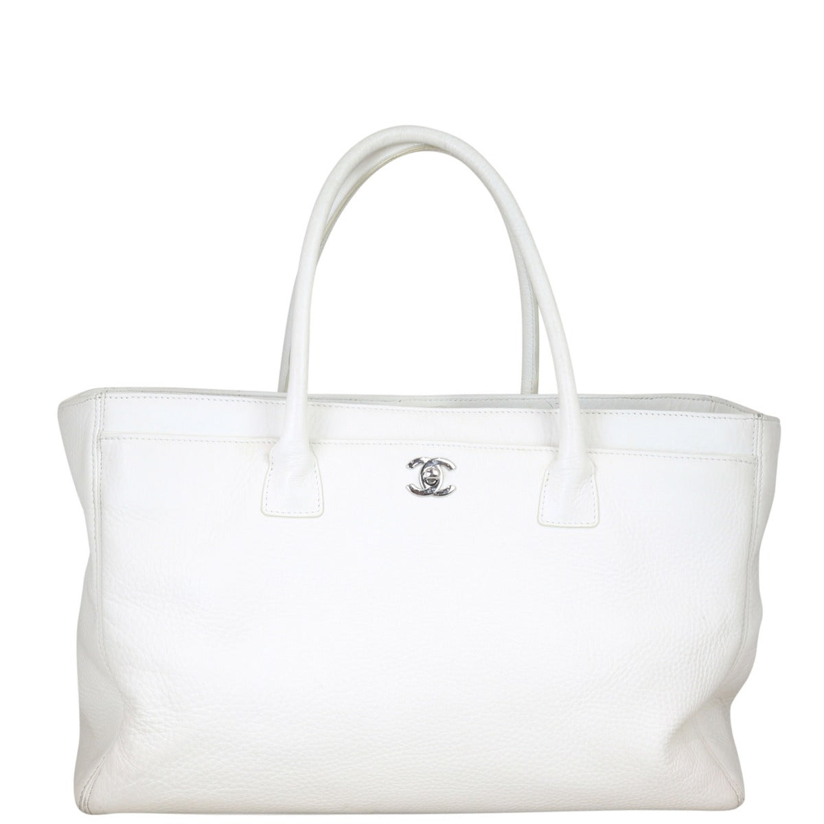 Chanel Cerf Tote White Large Tote Bag