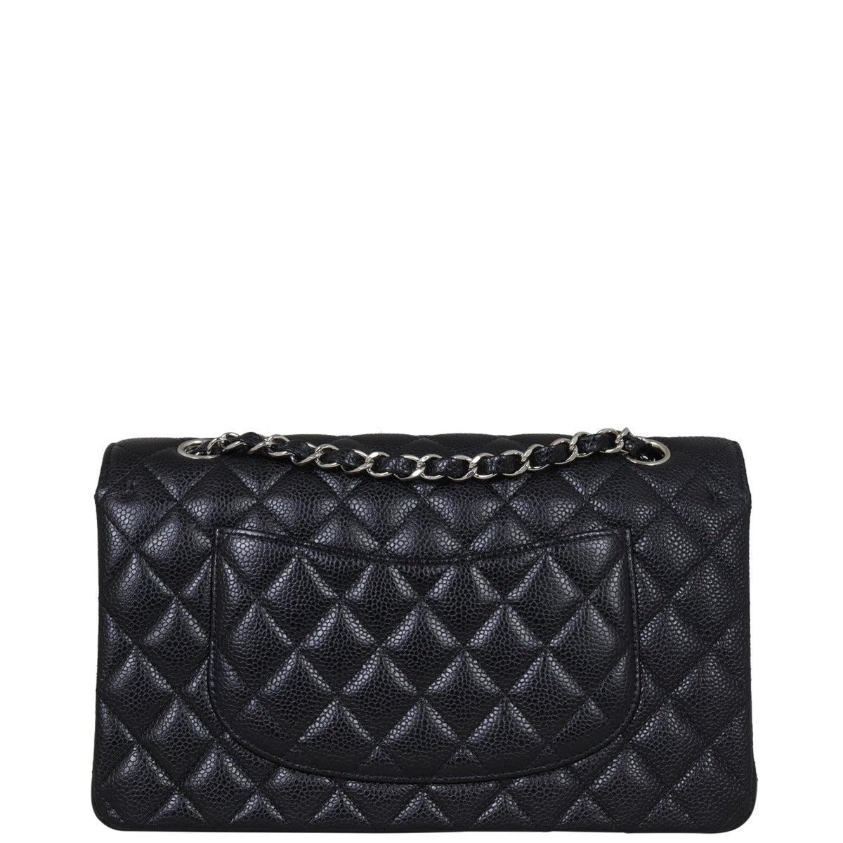 Chanel Classic Double Caviar 19 Series Handbag Black Medium