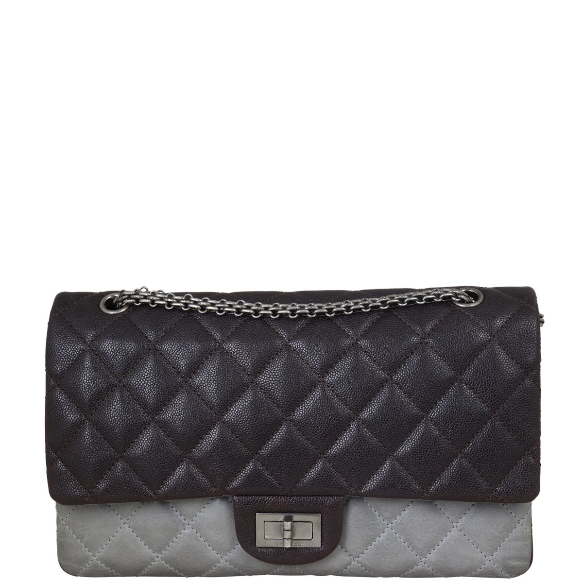 Chanel 2.55 Reissue 227 Double Bag Caviar 14 Flap Handbag