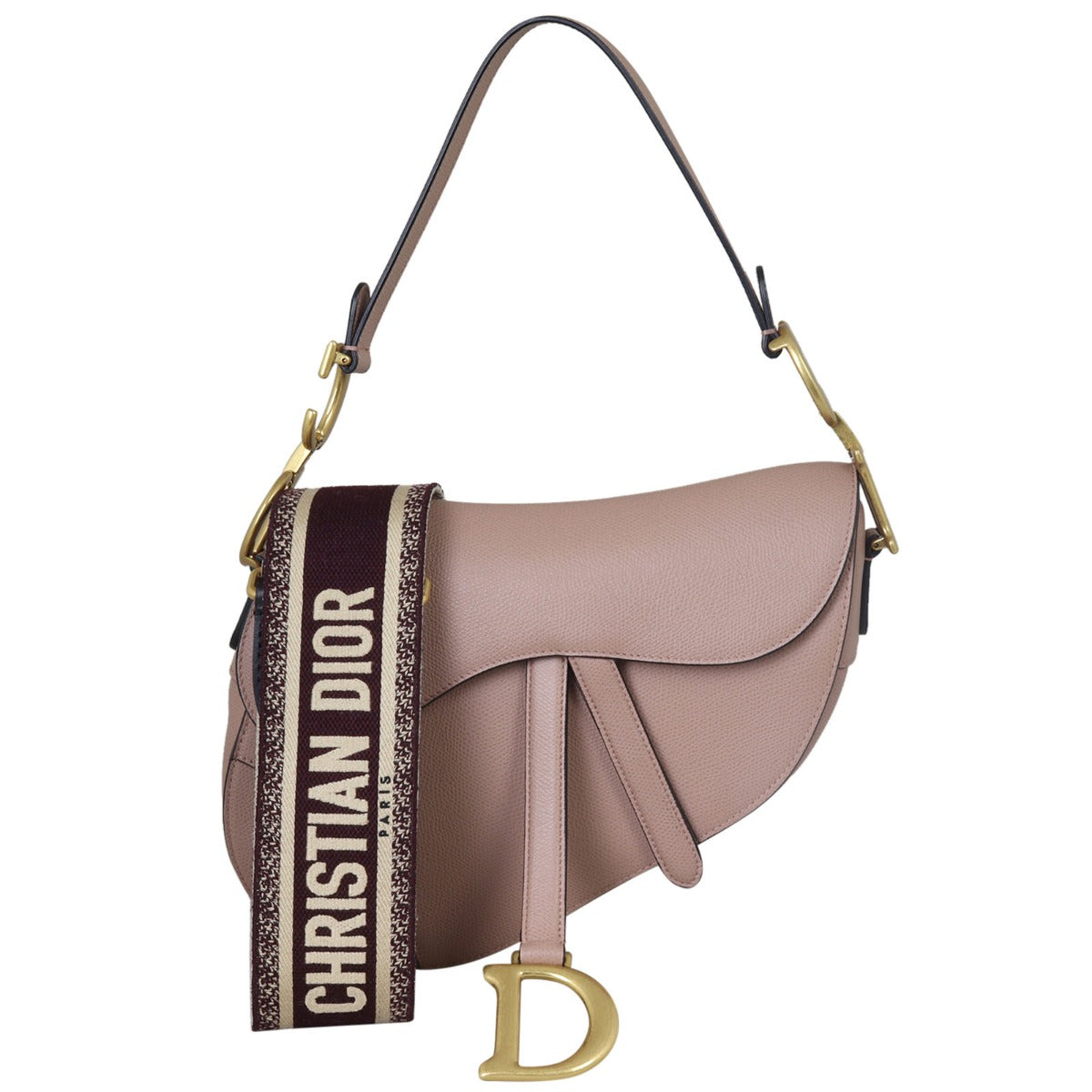 Dior Crossbody Bag Saddle Bag with Strap 3 Embroidered Shoulder Bag