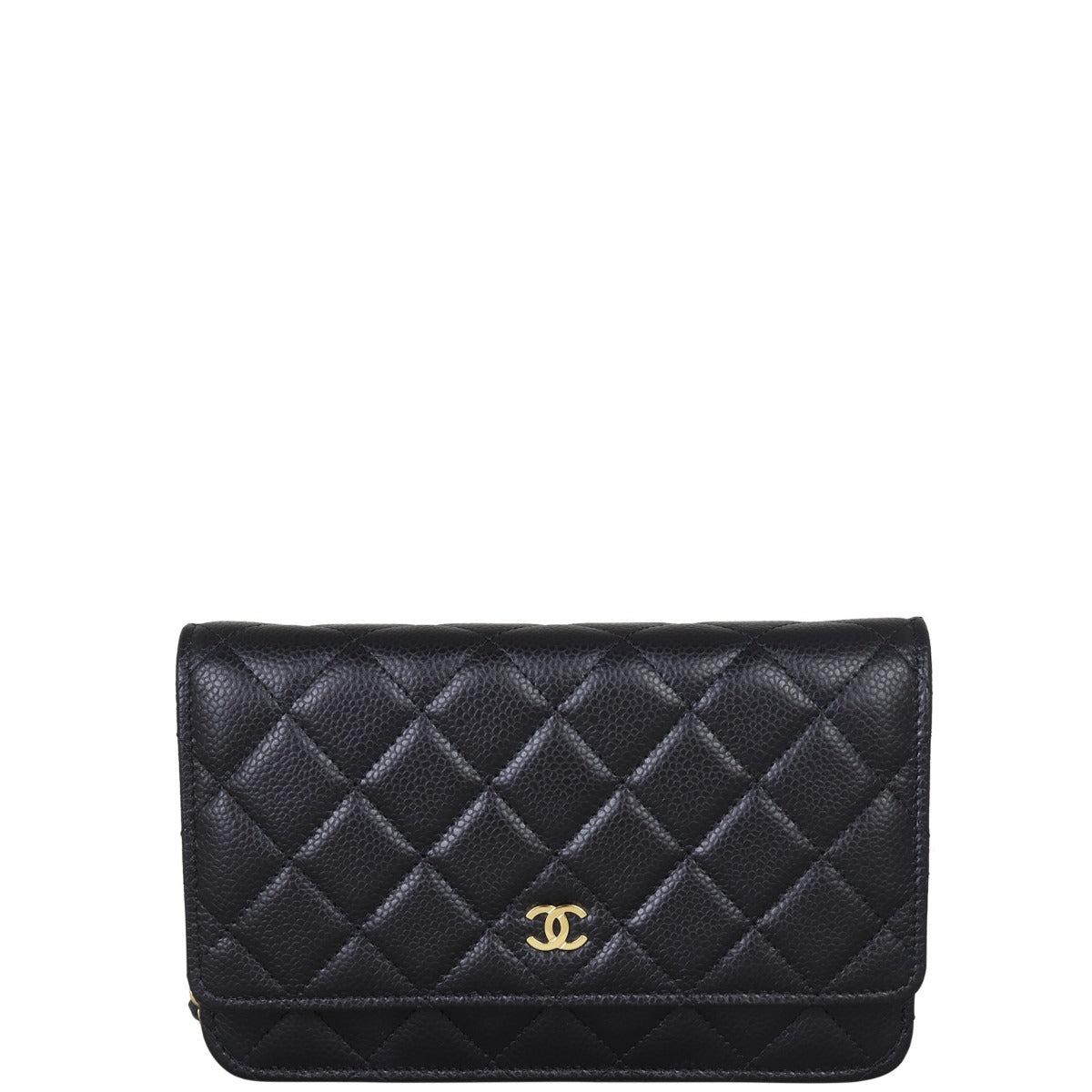 Chanel Classic Wallet on Caviar Hardware Handbag Gold Chain