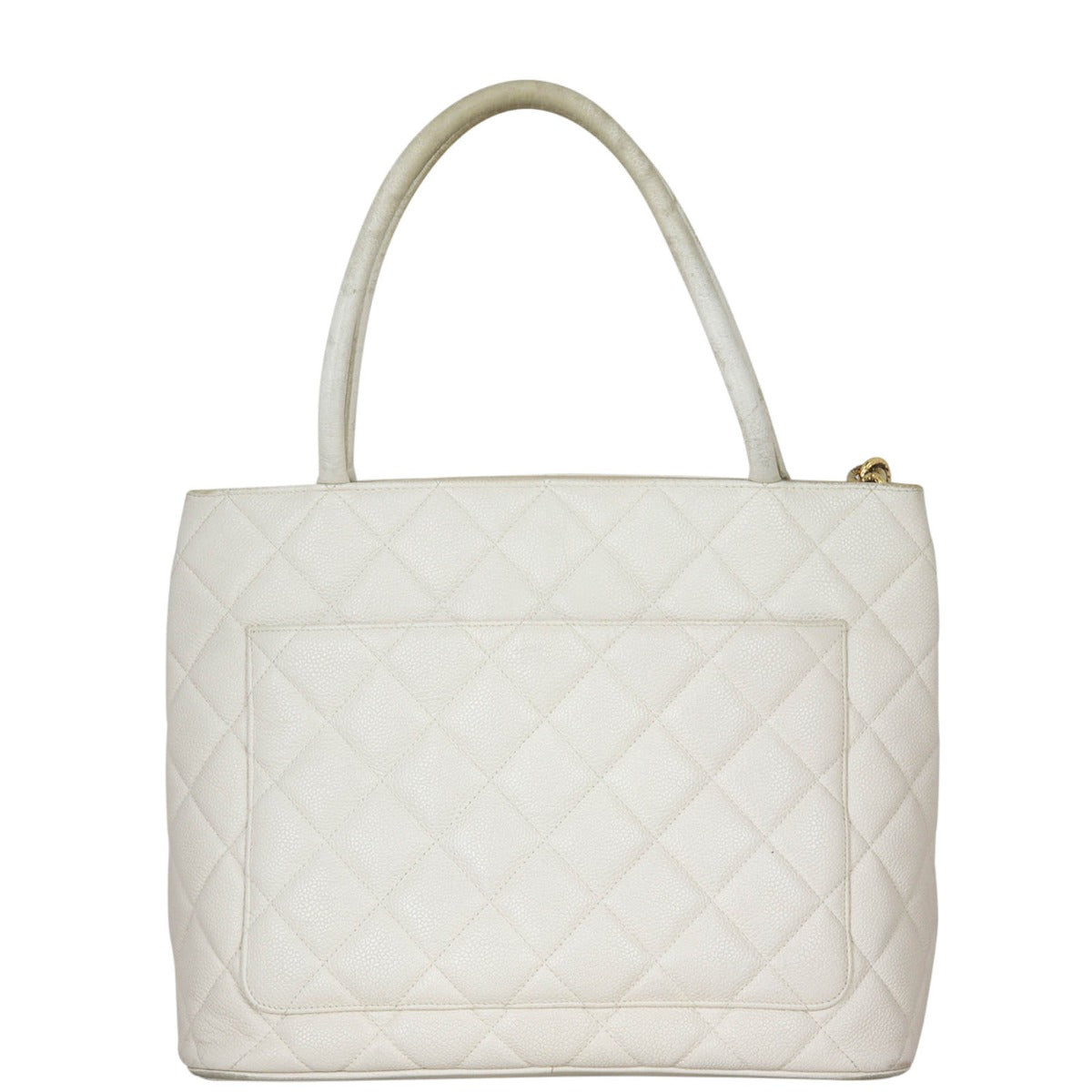 Chanel Medallion Tote Off White Tote Bag