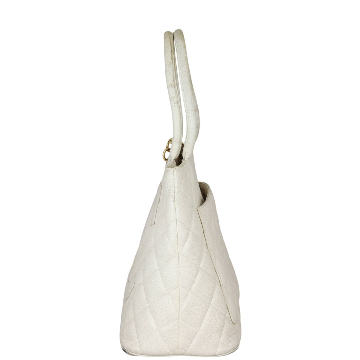 Chanel Medallion Tote Off White Tote Bag