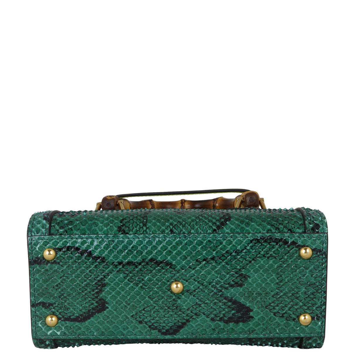 Gucci Diana Bamboo Top Handle Mini Tote Python