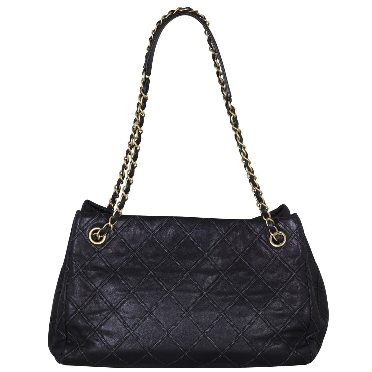 Chanel CC Tote Quilted Black Tote Bag