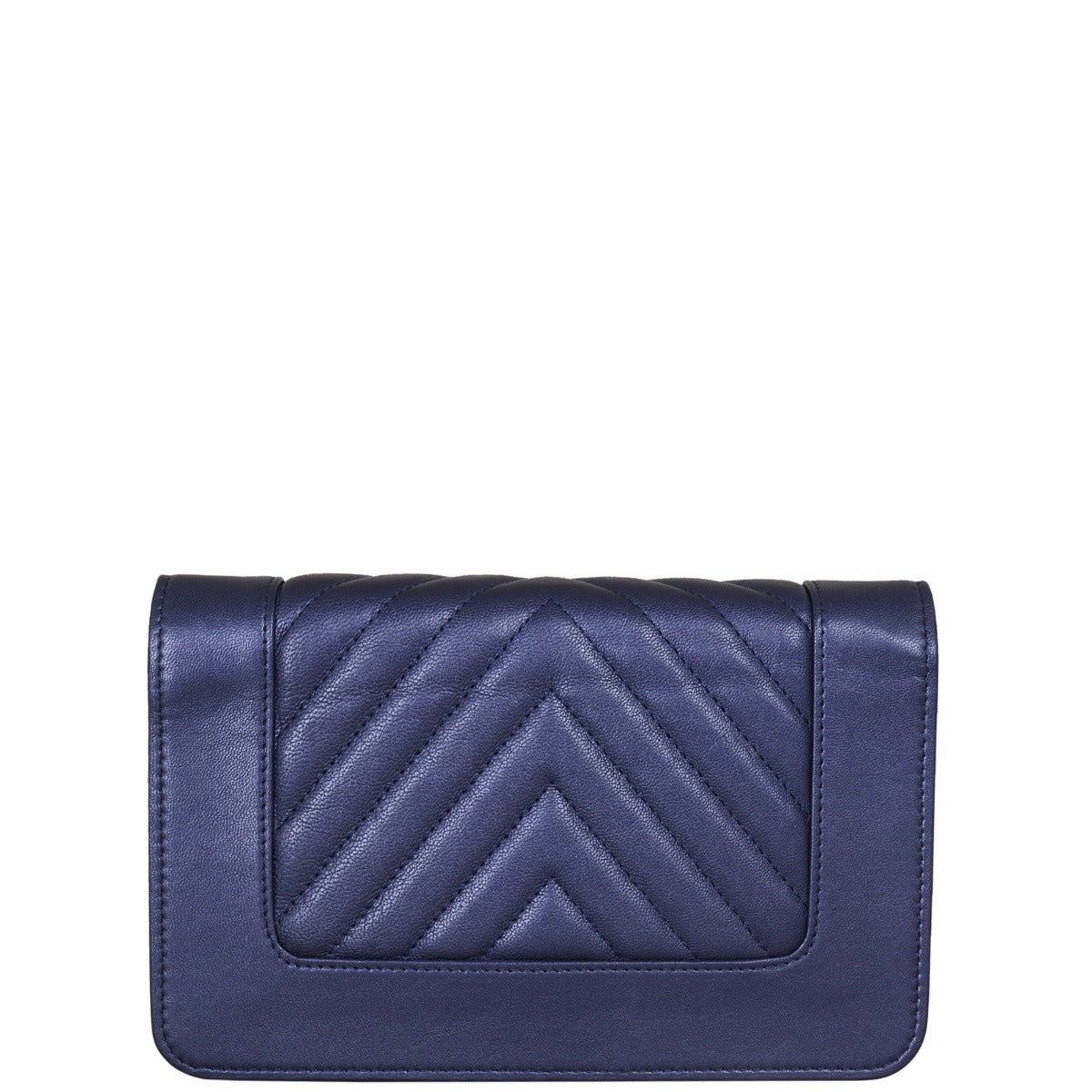 Chanel Mademoiselle Chevron Wallet on Handbag Chain