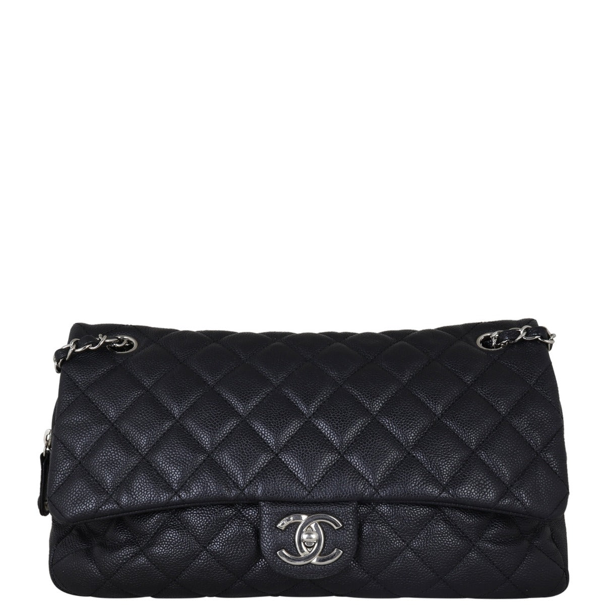 Chanel Easy Bag Jumbo Black Flap Handbag