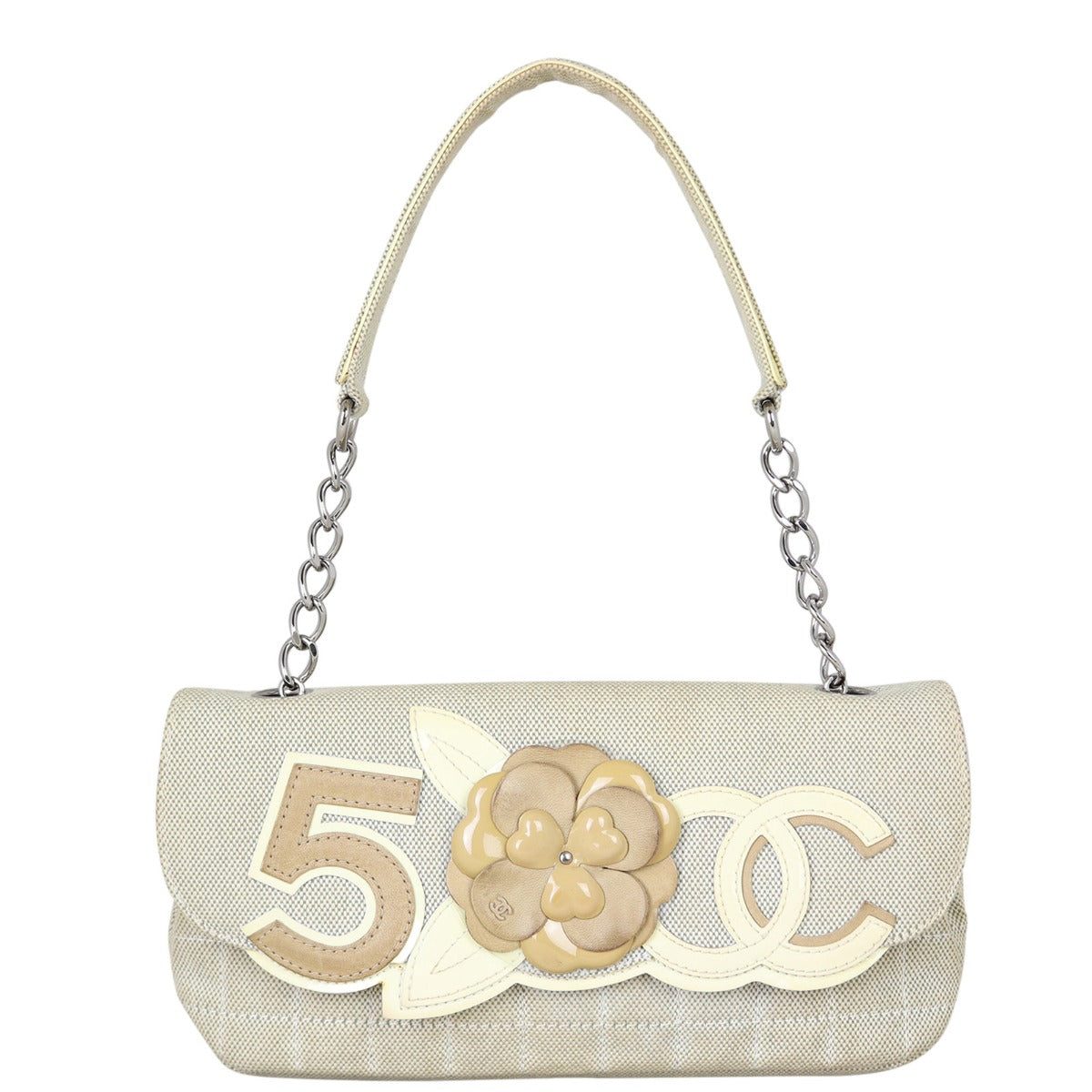 Chanel Camellia No.5 Bag Flap Handbag