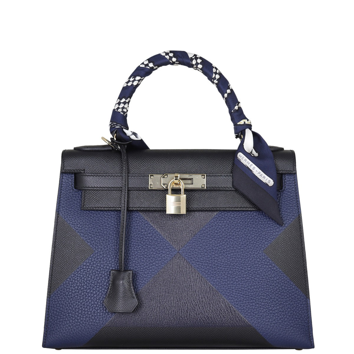 Hermes Kelly Kellygraphie Epsom Taurillon Clemence Chevre Mysore Crossbody Bag