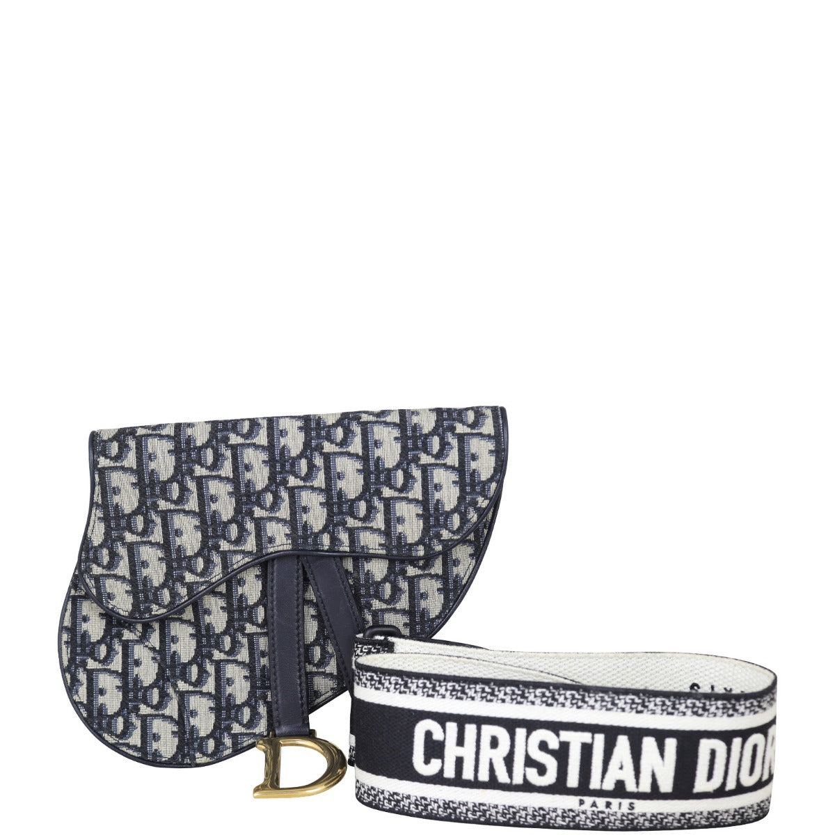 Dior Crossbody Bag Saddle Oblique Belt Bag with Strap Embroidered