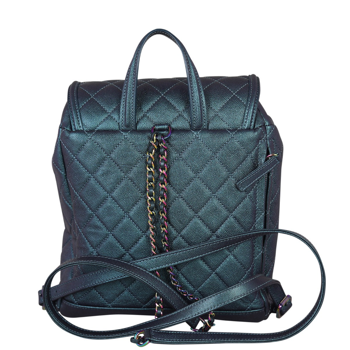Chanel Filigree Backpack 26 Series Green
