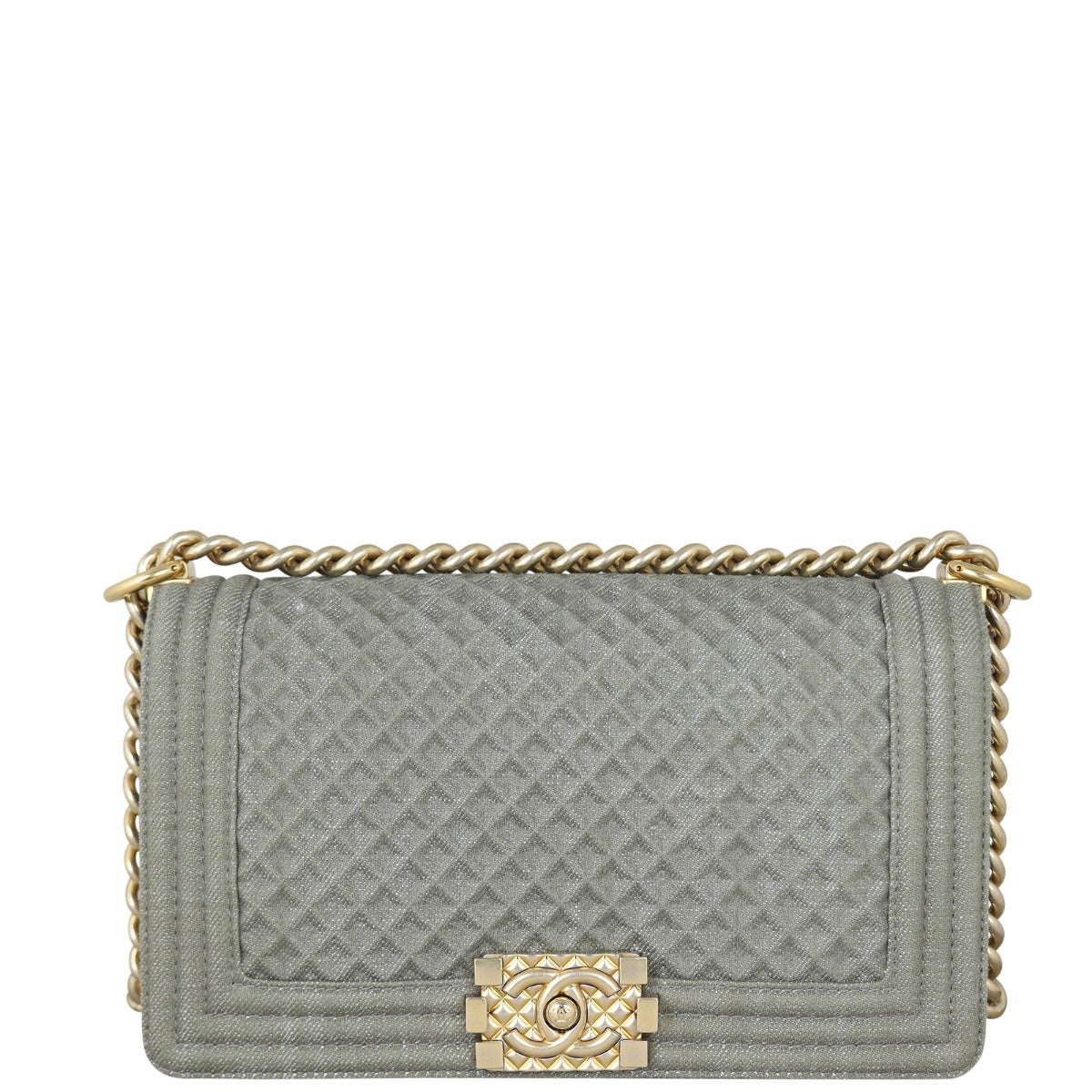 Chanel Boy Old 23 Series Handbag Denim Medium