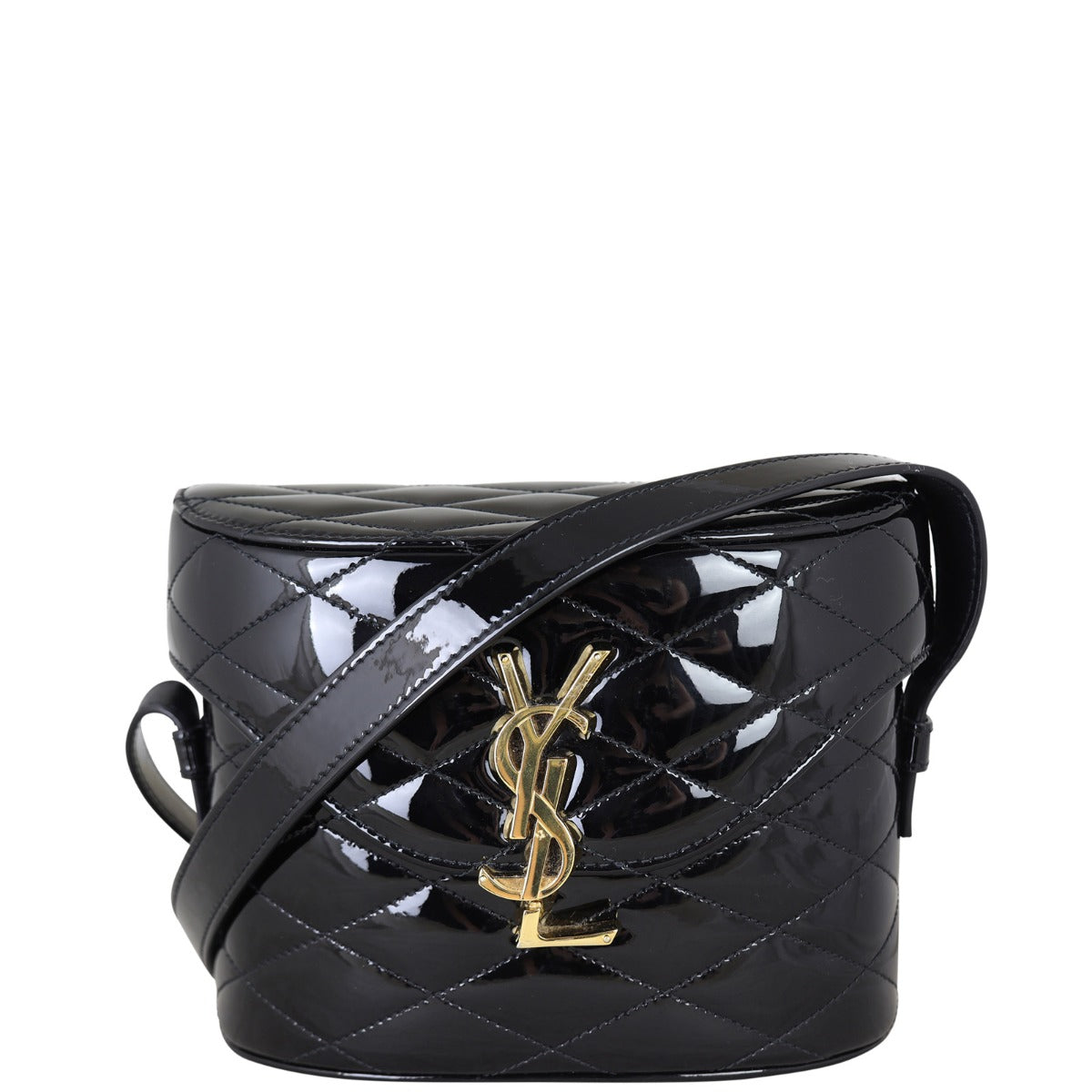 YSL Saint Laurent June Box Bag Patent Travel Bag