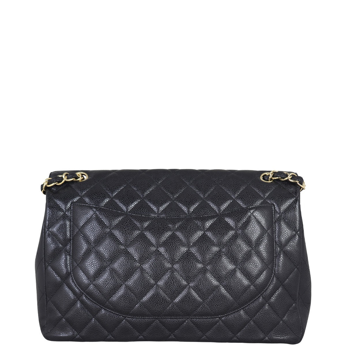 Chanel Classic Single Maxi Handbag Black Flap