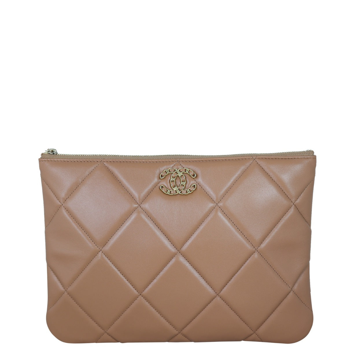 Chanel 19 Pouch Handbag Brown