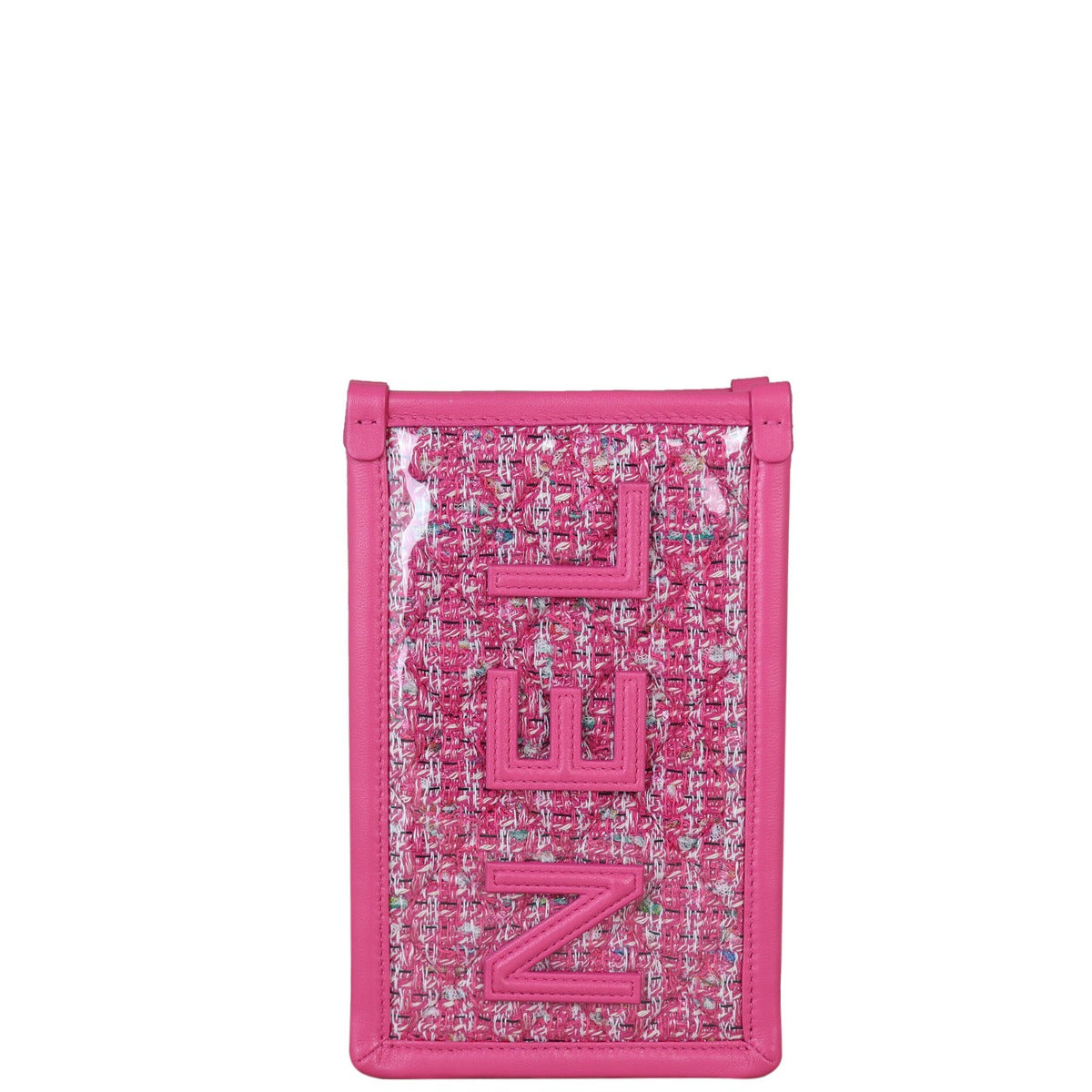 Chanel Tweed Phone Clutch with Chain Logo Clutch Bag