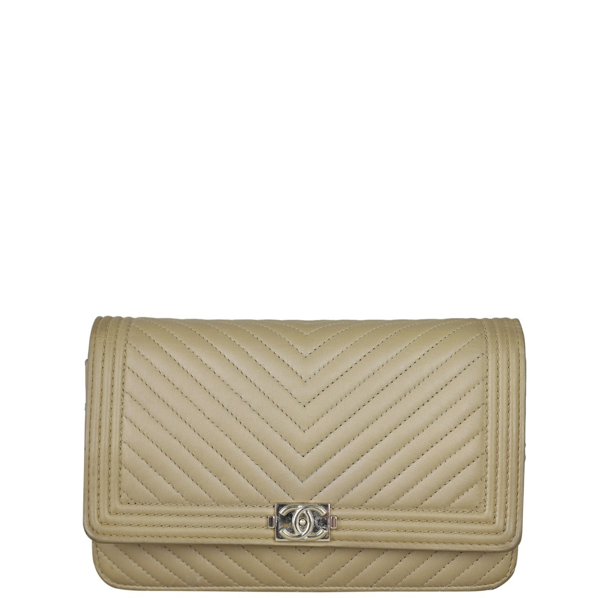 Chanel Boy Wallet On Chevron Handbag Chain